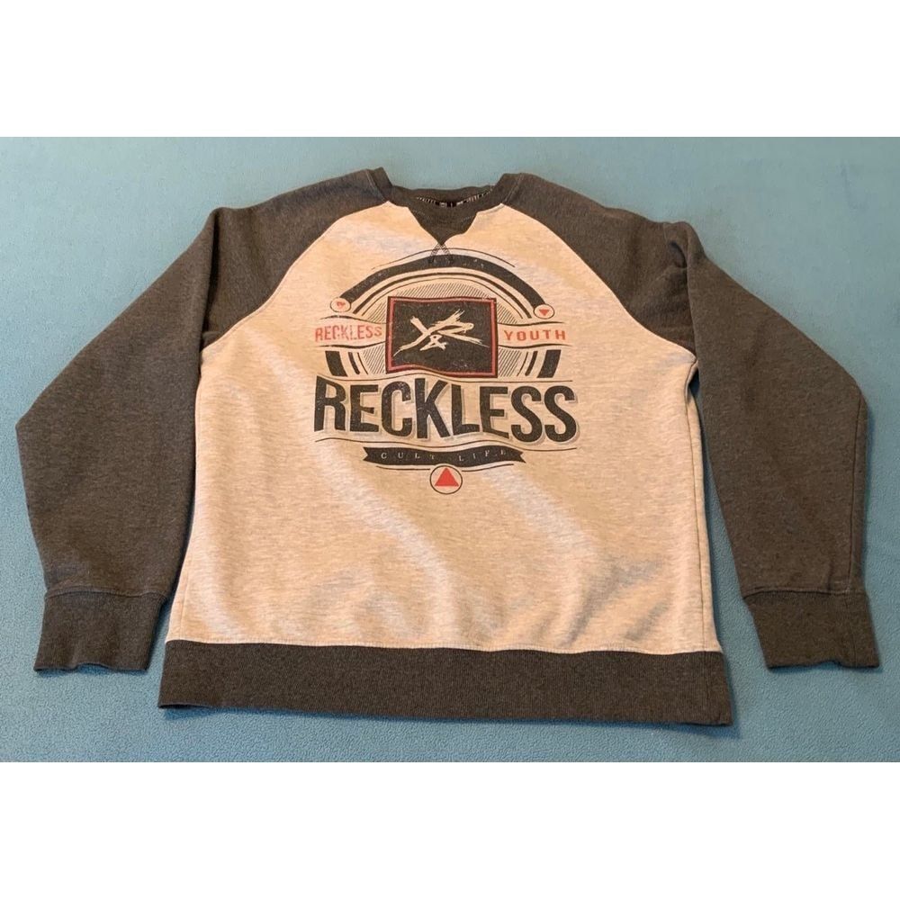 Young &‎ Reckless Crewneck Gray Sweatshirt size Large